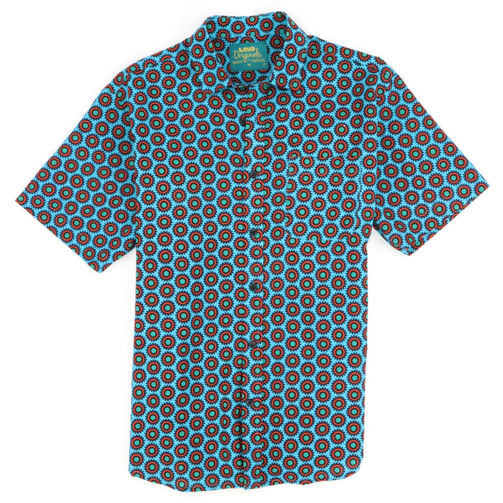 Regular Fit Short Sleeve Shirt - Crimson Orbit