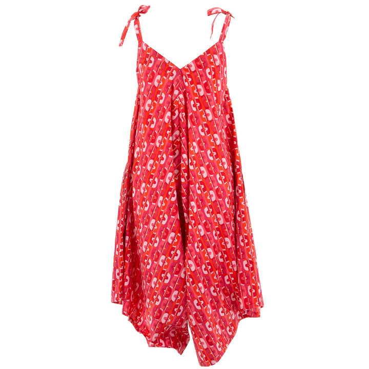 Strappy Jumpsuit - Hot Sunset