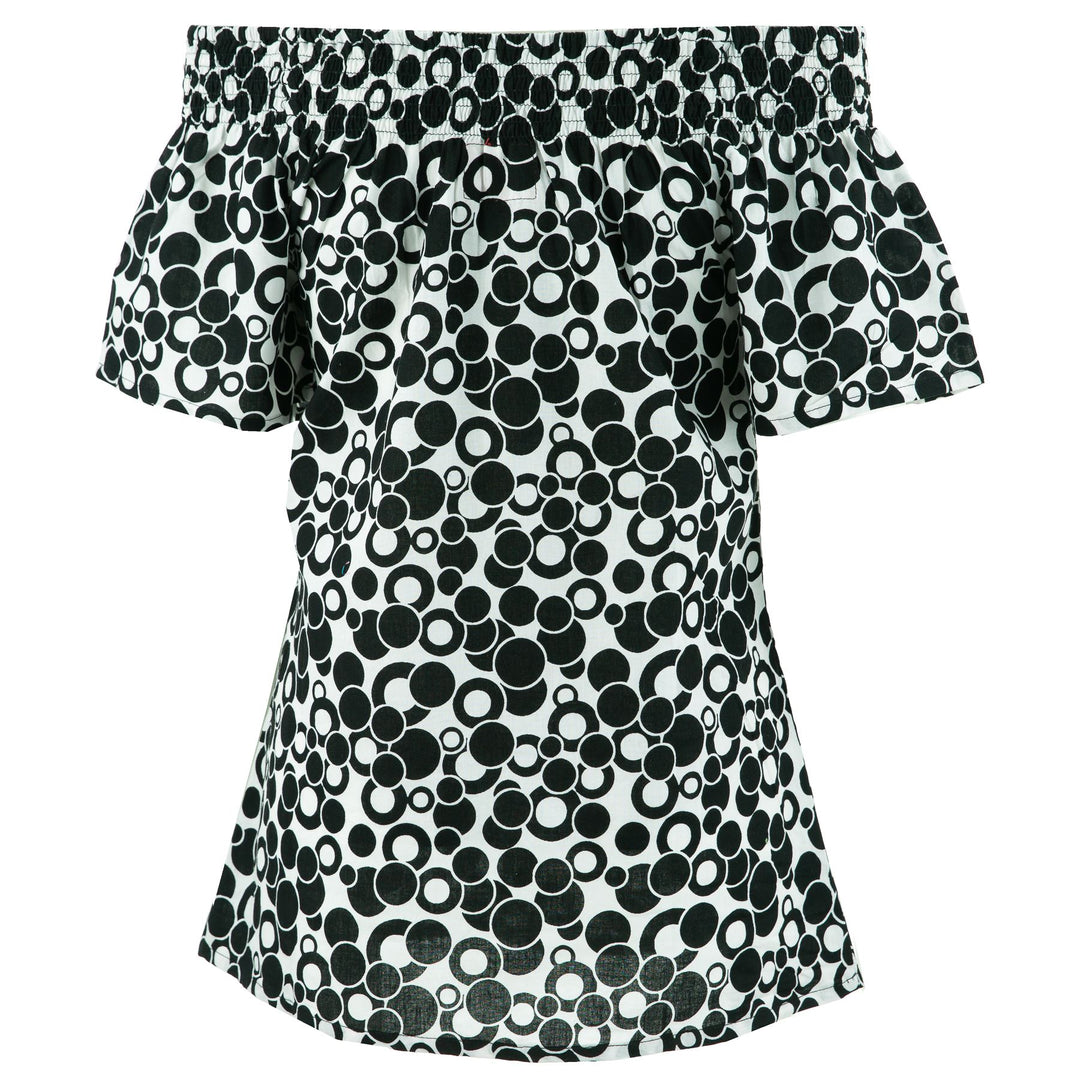 Shirred Super Top - Mono Spot