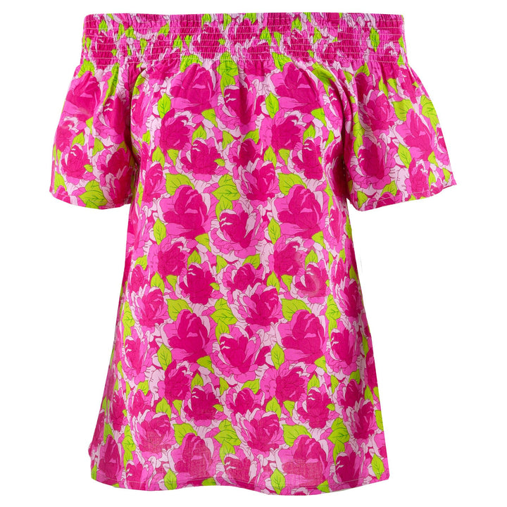 Shirred Super Top - Pink Floral