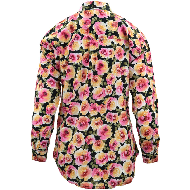 Classic Women's Shirt - Scented Garden Black