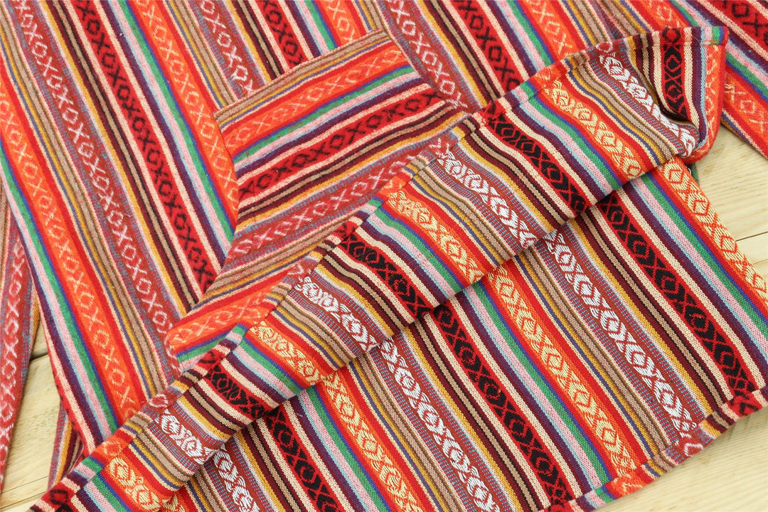 Brushed Gheri Cotton Baja Hoodie - Blood Orange