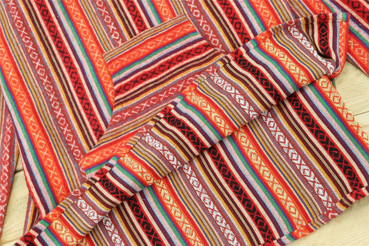 Brushed Gheri Cotton Baja Hoodie - Blood Orange