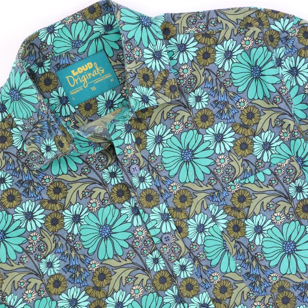 Regular Fit Short Sleeve Shirt - Meadow Tide