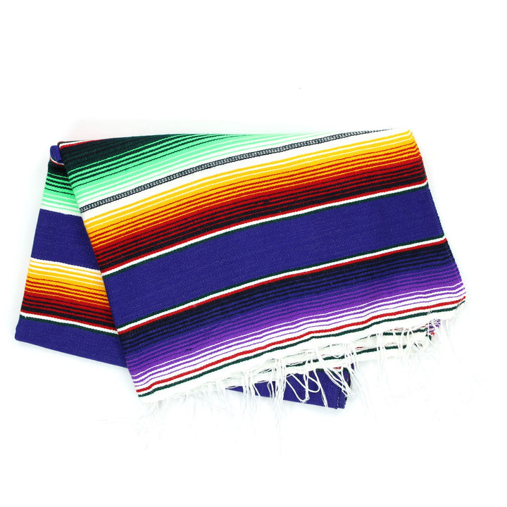 Handwoven Mexican Serape Small 192cm x 88cm - Purple