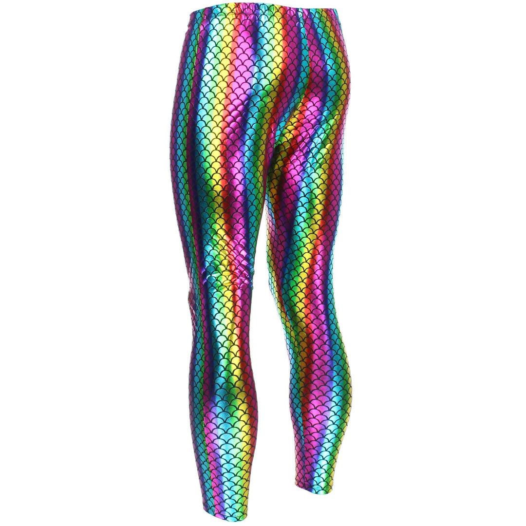 Shiny Mermaid Scale Meggings - Rainbow