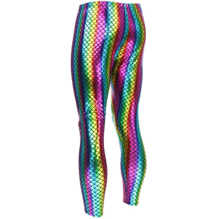 Shiny Mermaid Scale Meggings - Rainbow