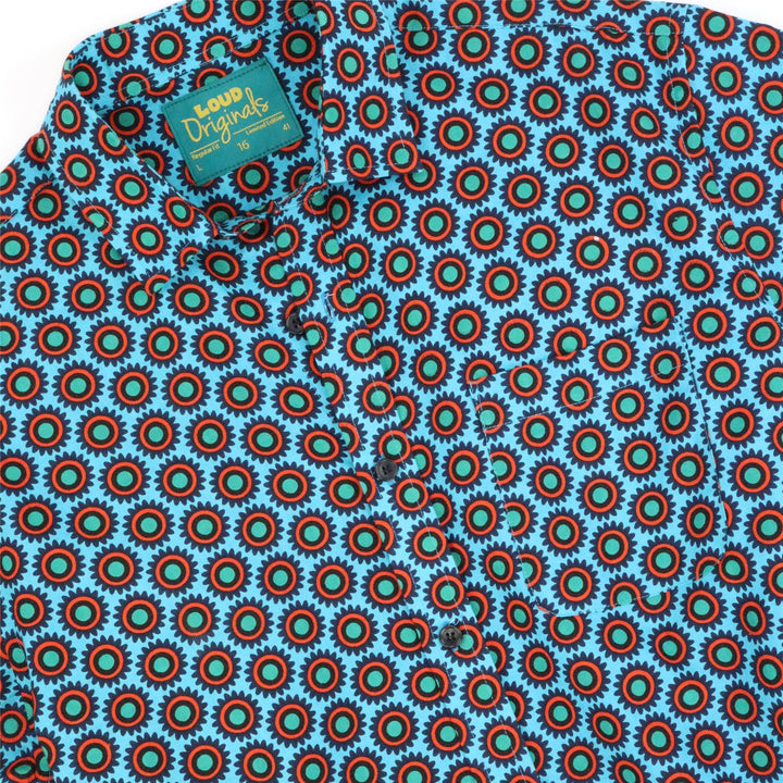 Regular Fit Short Sleeve Shirt - Crimson Orbit