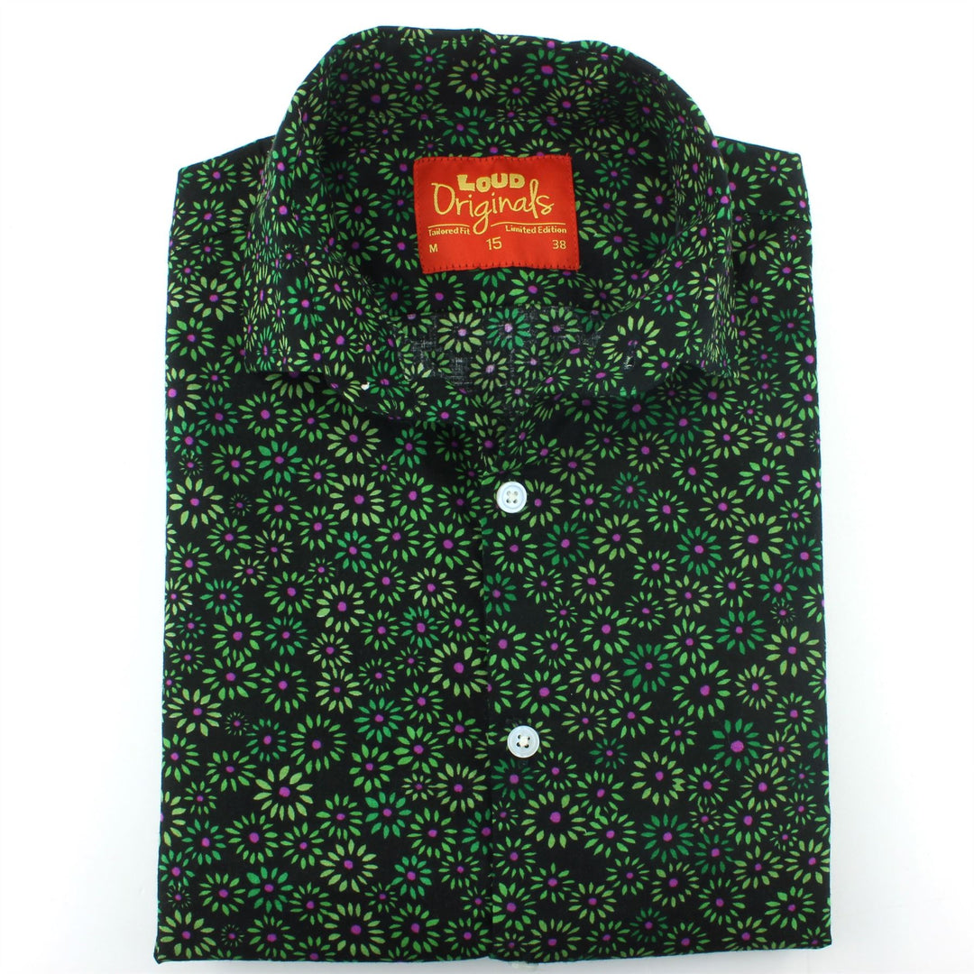 Tailored Fit Short Sleeve Shirt - Floral Burst