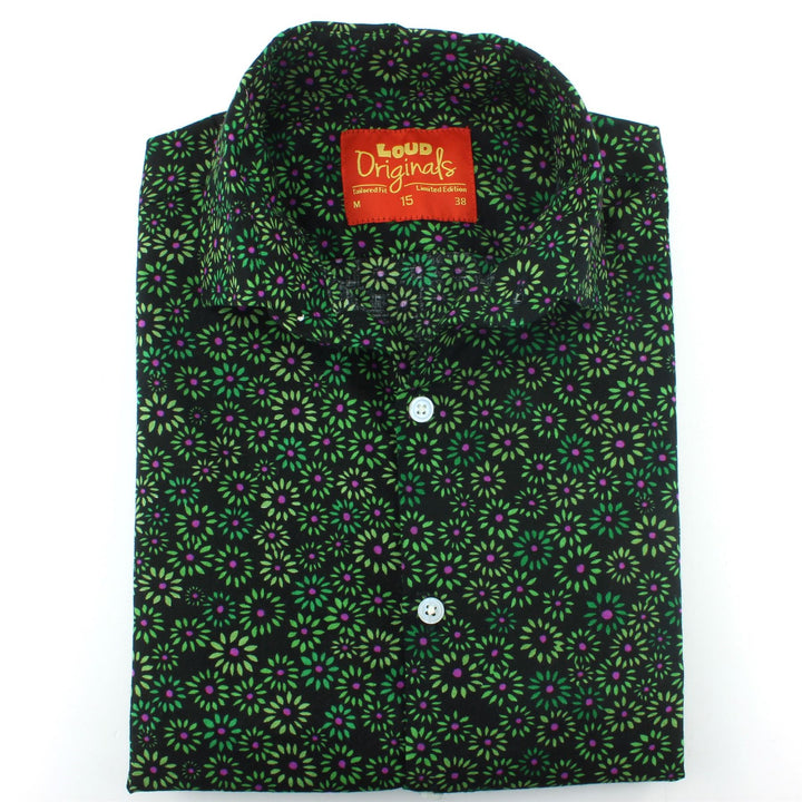 Tailored Fit Short Sleeve Shirt - Floral Burst