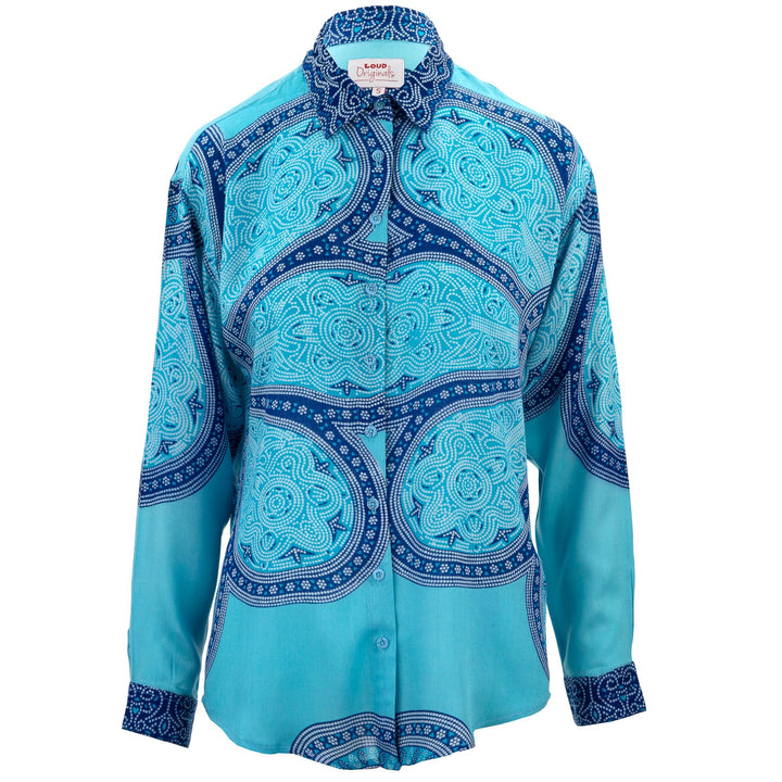 Classic Women's Shirt - Blue Kaleidoscope