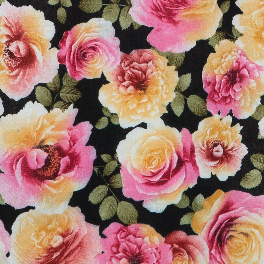 Classic Women's Shirt - Scented Garden Black