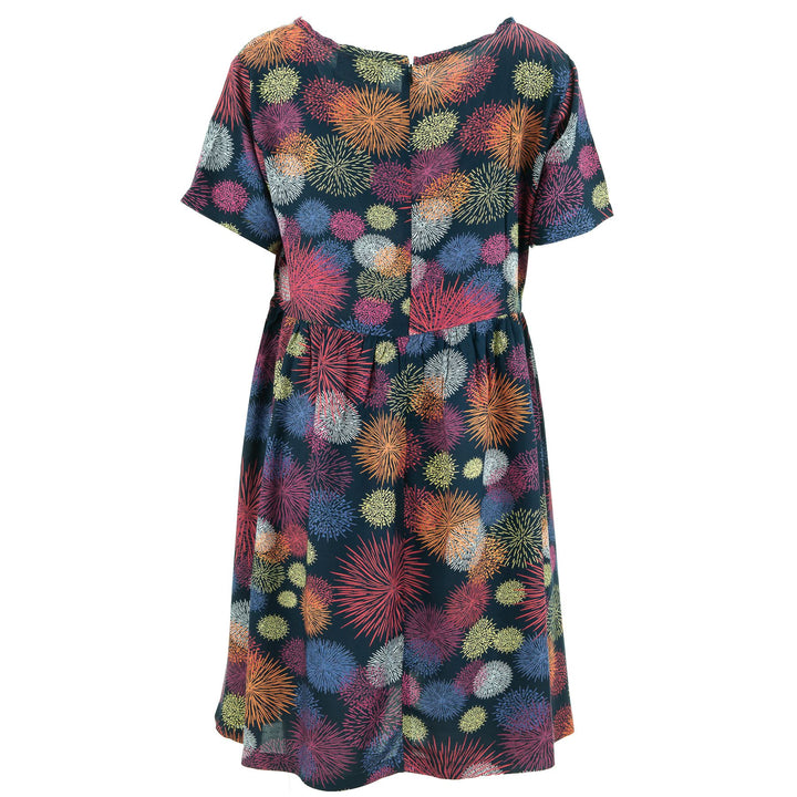 Empire Line Tea Dress - Fireworks Rayon