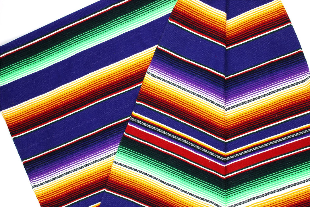 Handwoven Mexican Serape Small 192cm x 88cm - Purple
