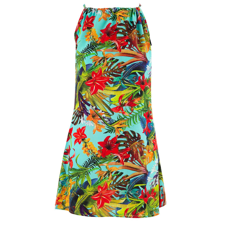Modern Mini Dress - Tropical Lily