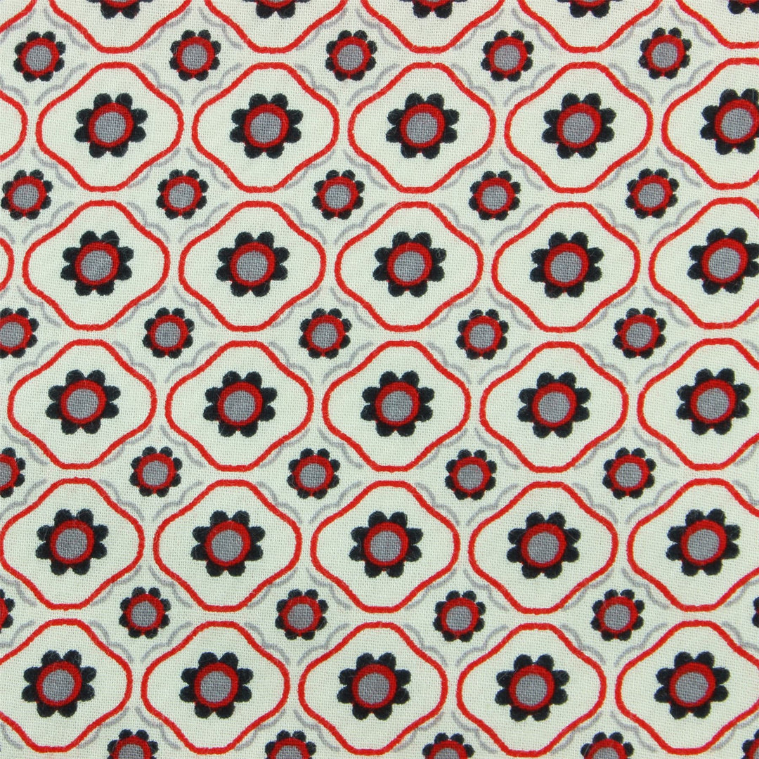 Tailored Fit Long Sleeve Shirt - Tiny Floral Tile