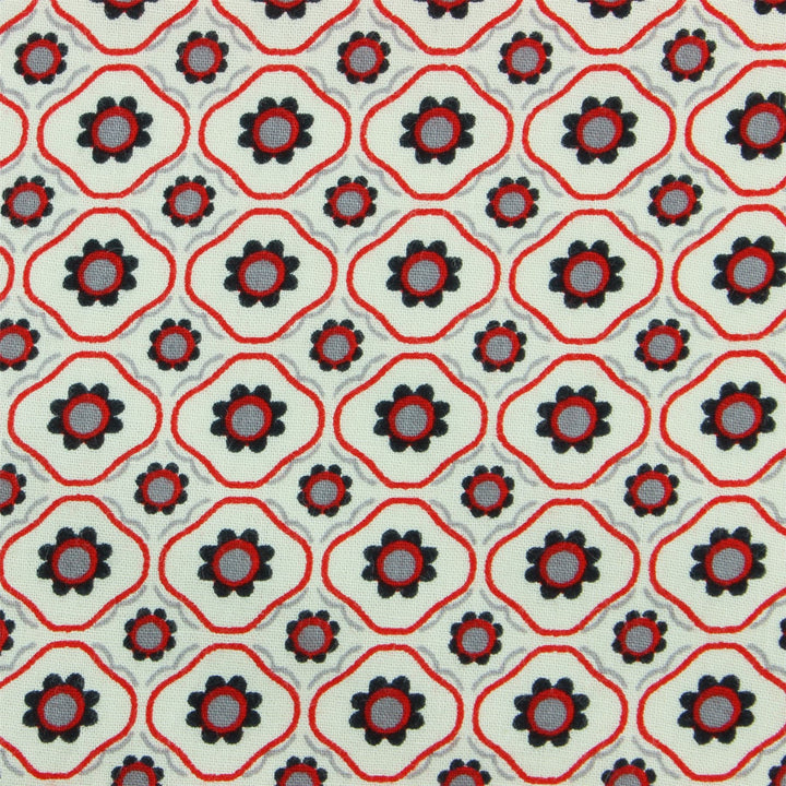 Tailored Fit Long Sleeve Shirt - Tiny Floral Tile