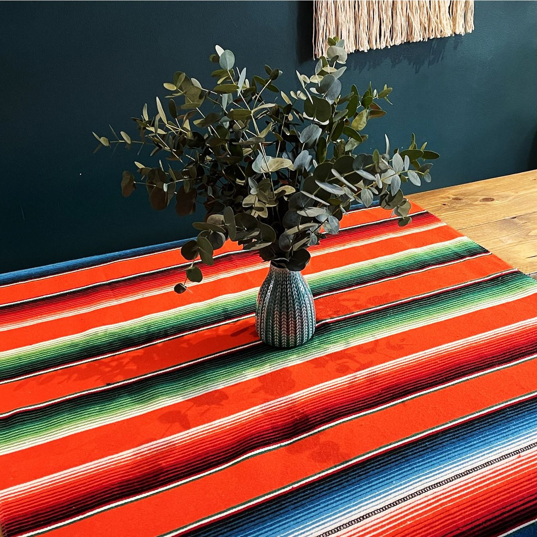 Handwoven Mexican Serape Small 192cm x 88cm - Fuschia