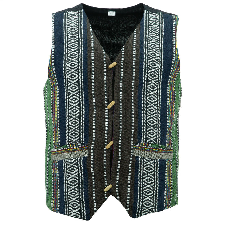 Cotton Canvas Waistcoat - Green