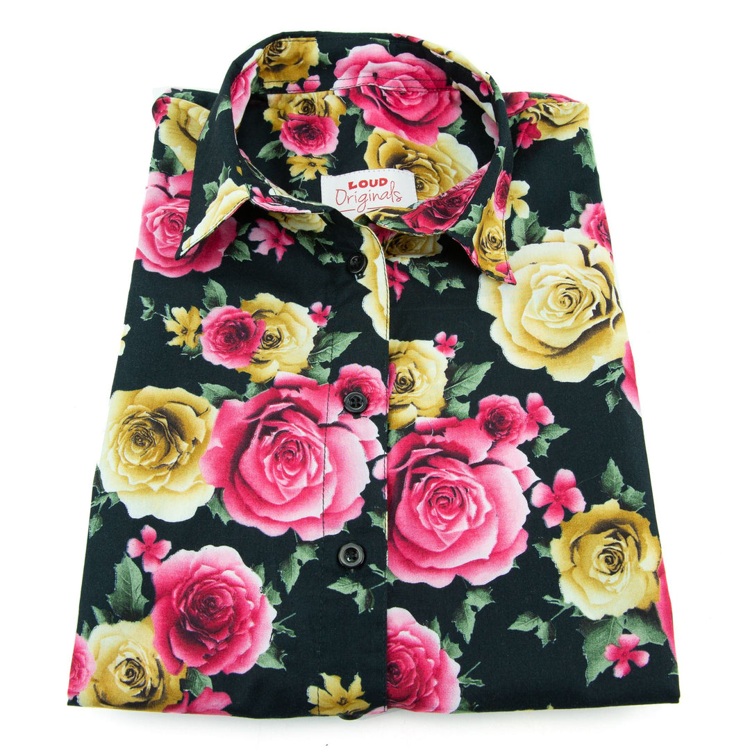 Classic Women's Shirt - Midnight Bloom