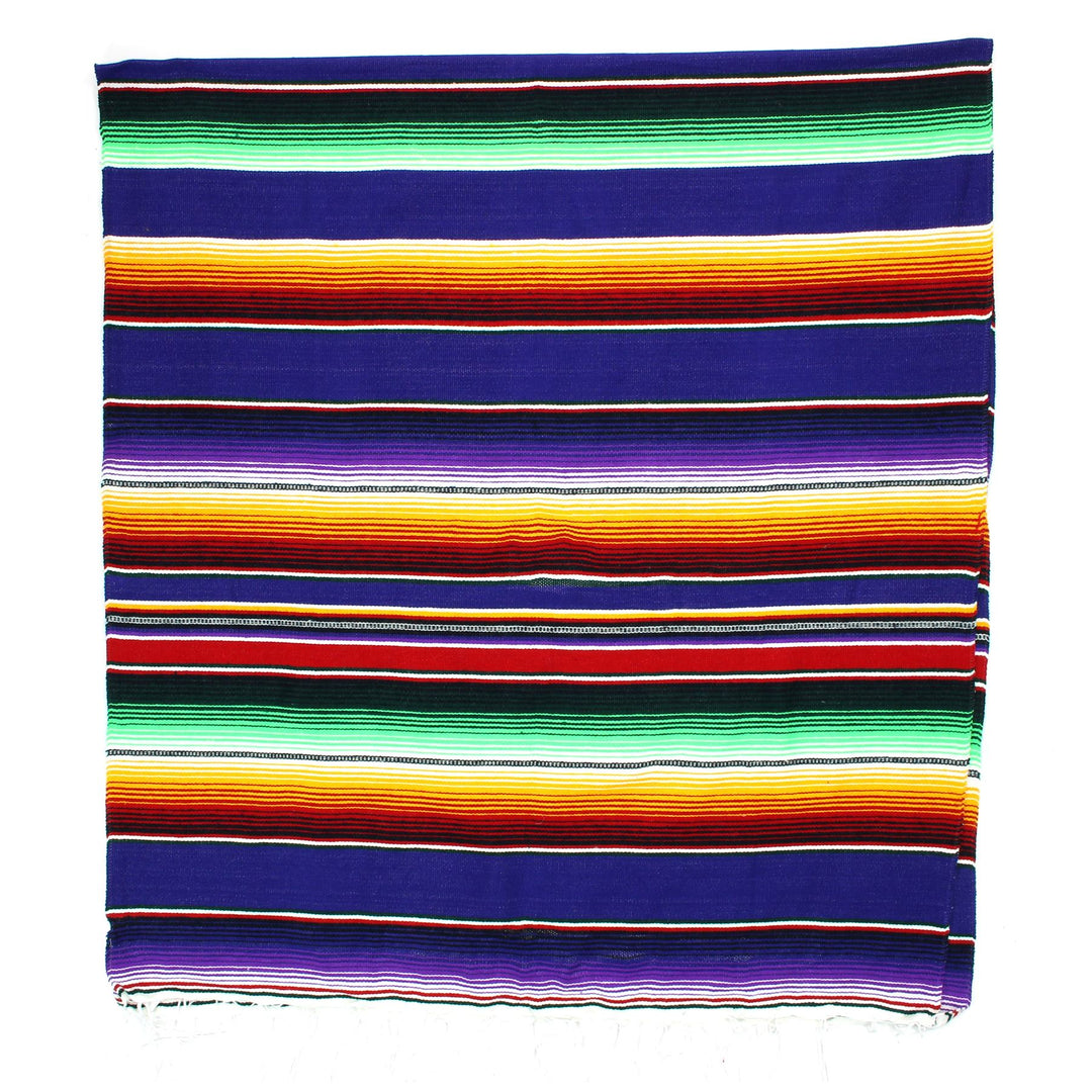 Handwoven Mexican Serape Small 192cm x 88cm - Purple