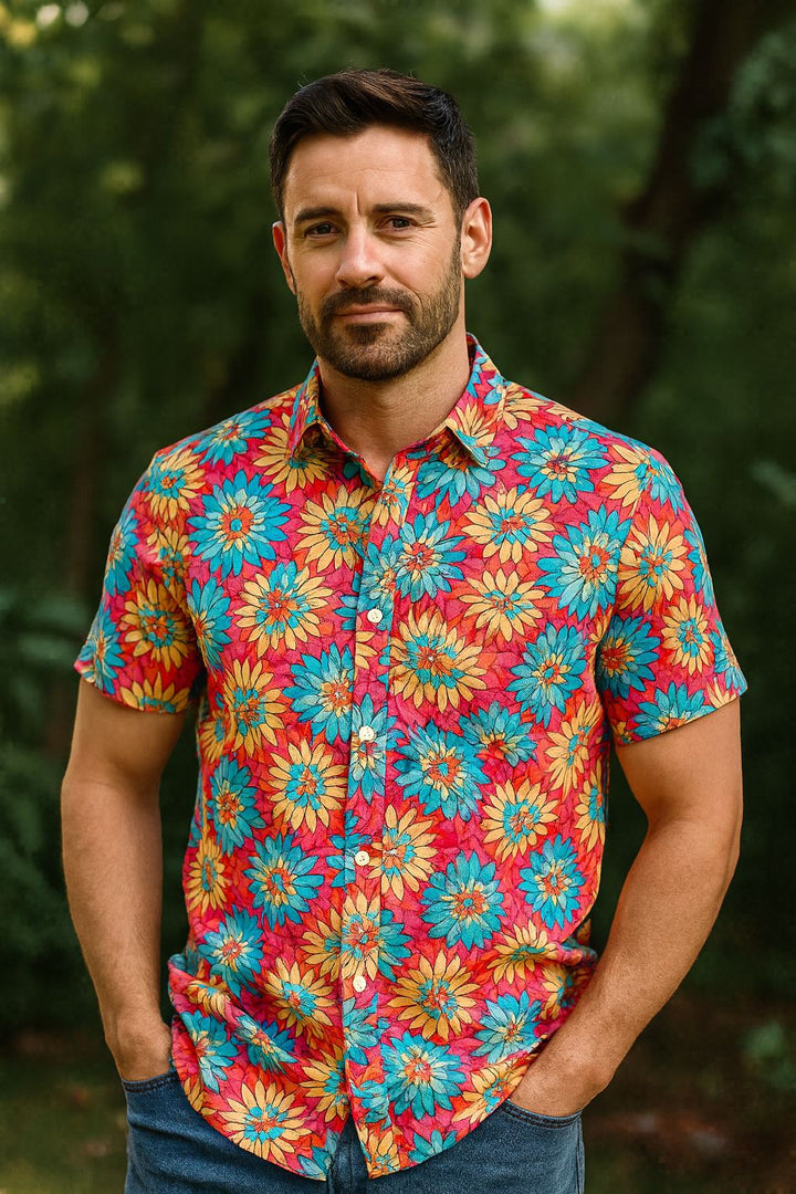 Regular Fit Short Sleeve Shirt - Summer Burst