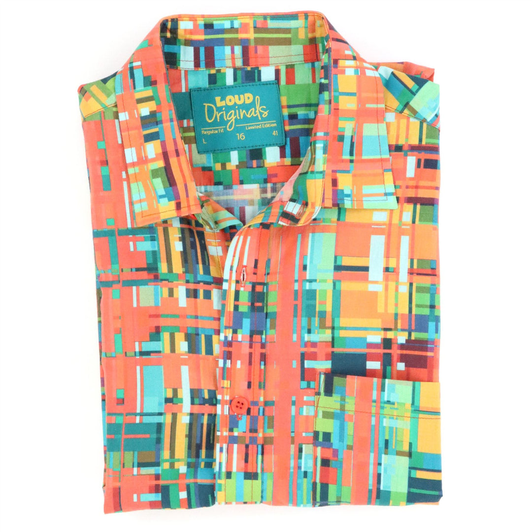 Regular Fit Short Sleeve Shirt - Urban Mosaic