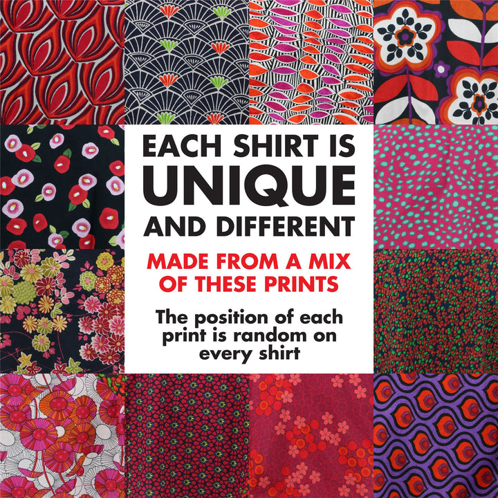 Regular Fit Short Sleeve Shirt - Random Mixed Panel