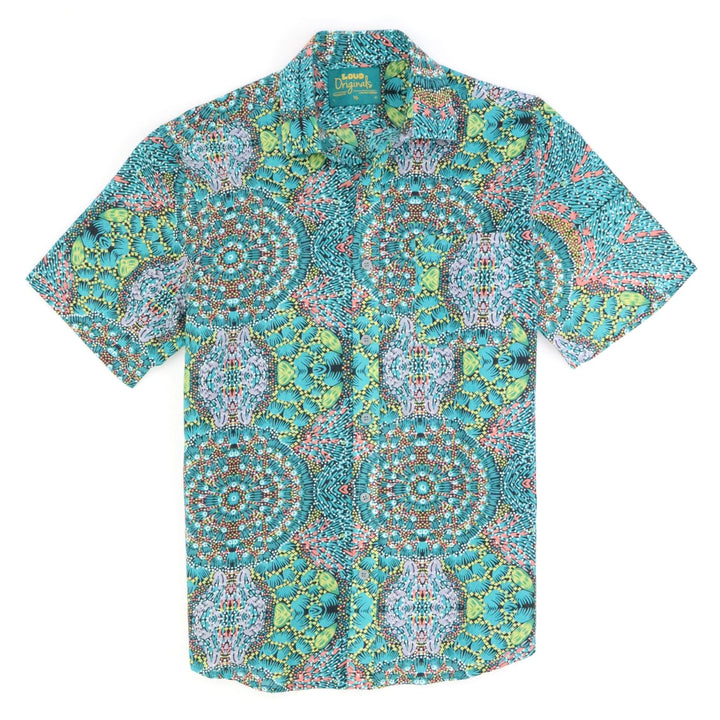 Regular Fit Short Sleeve Shirt - Ocean Kaleidoscope