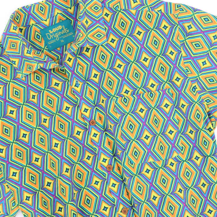 Regular Fit Short Sleeve Shirt - Solar Prism