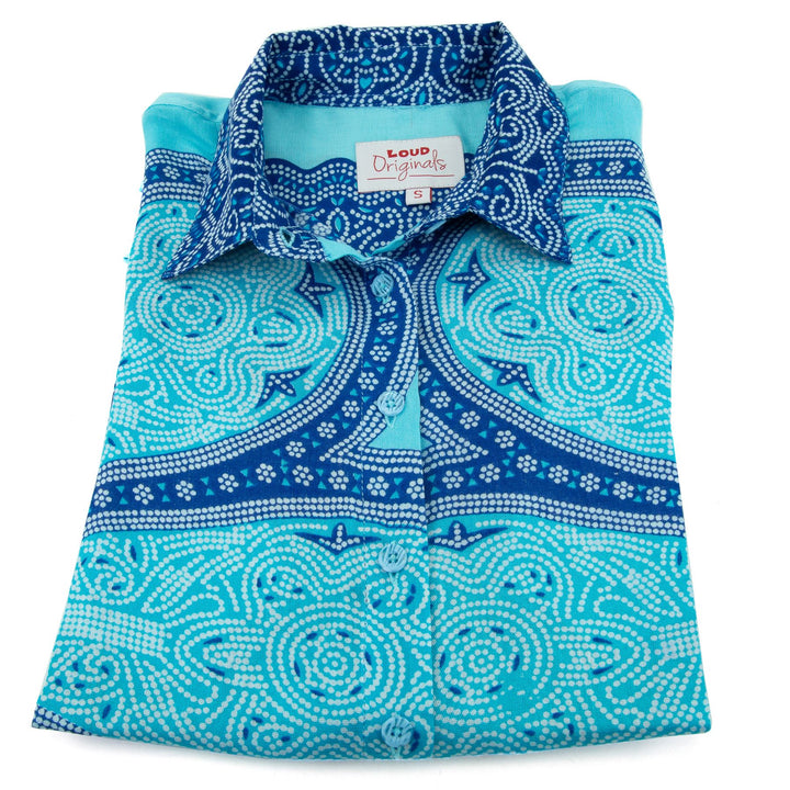 Classic Women's Shirt - Blue Kaleidoscope