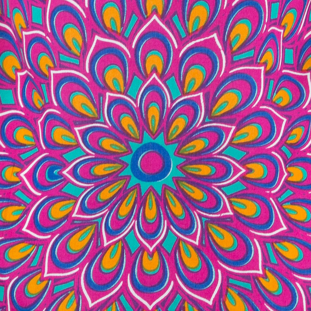 Strappy Dress - Peacock Mandala Pink