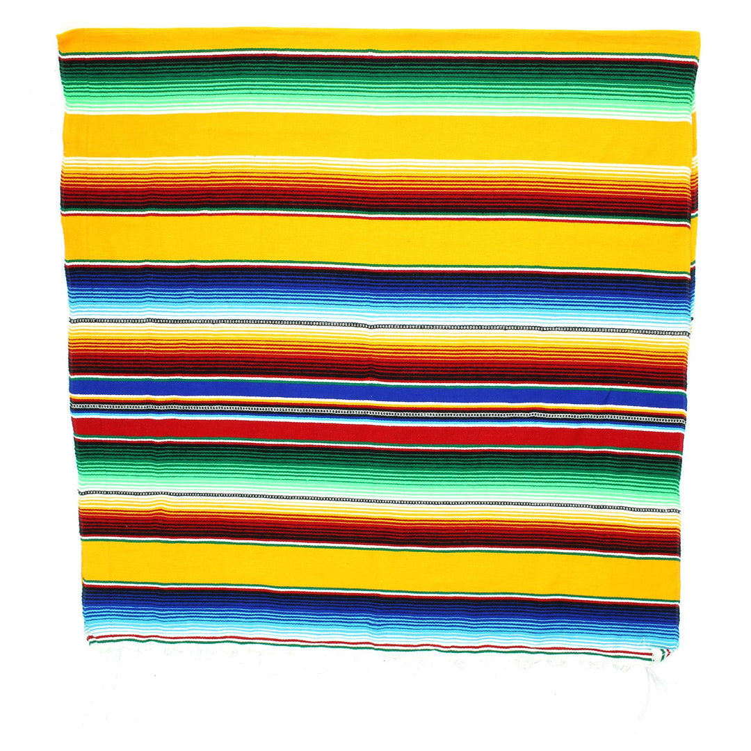 Handwoven Mexican Serape Small 192cm x 88cm - Yellow