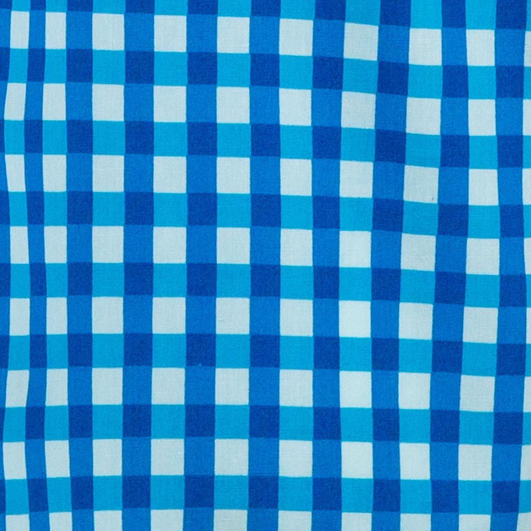 Classic Women's Shirt - Cerulean  Blue Gingham