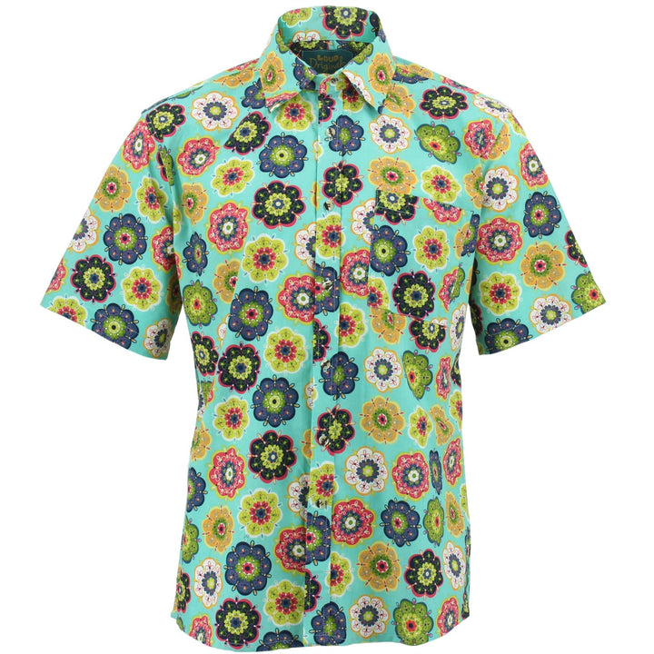 Regular Fit Short Sleeve Shirt - Geometric Floral