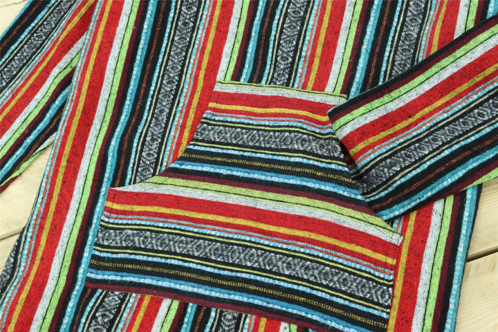 Brushed Gheri Cotton Baja Hoodie - Mexican Diamond