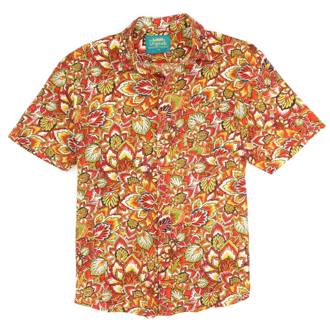 Regular Fit Short Sleeve Shirt - Tropical Flame
