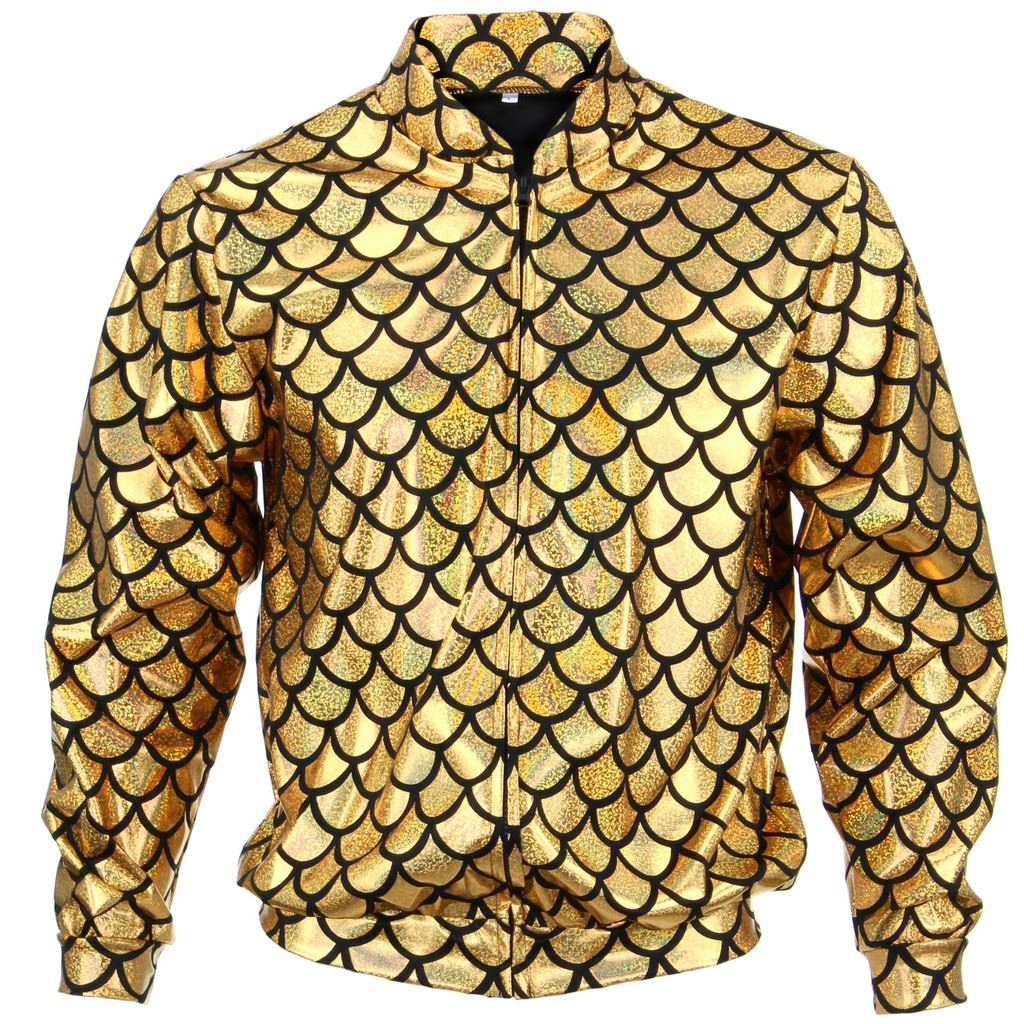 Unisex Shiny Bomber Jacket