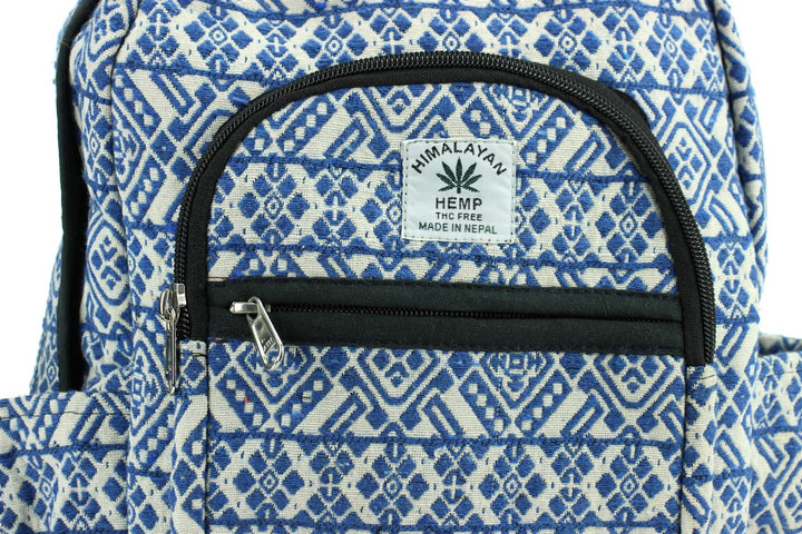 Himalayan Hemp Backpack - Blue Diamond