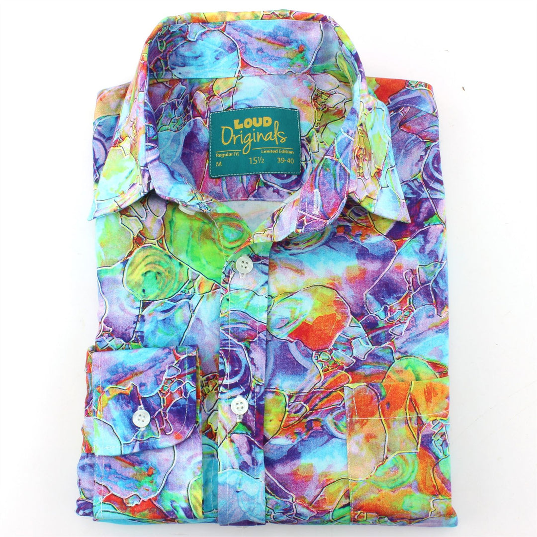 Regular Fit Long Sleeve Shirt - Oily Water