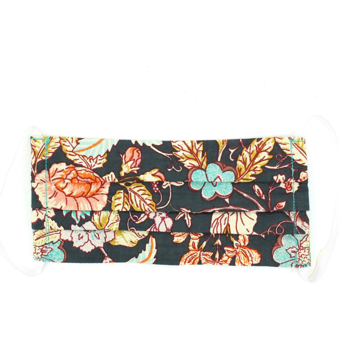100% Cotton Handmade Pleated Face-Mask