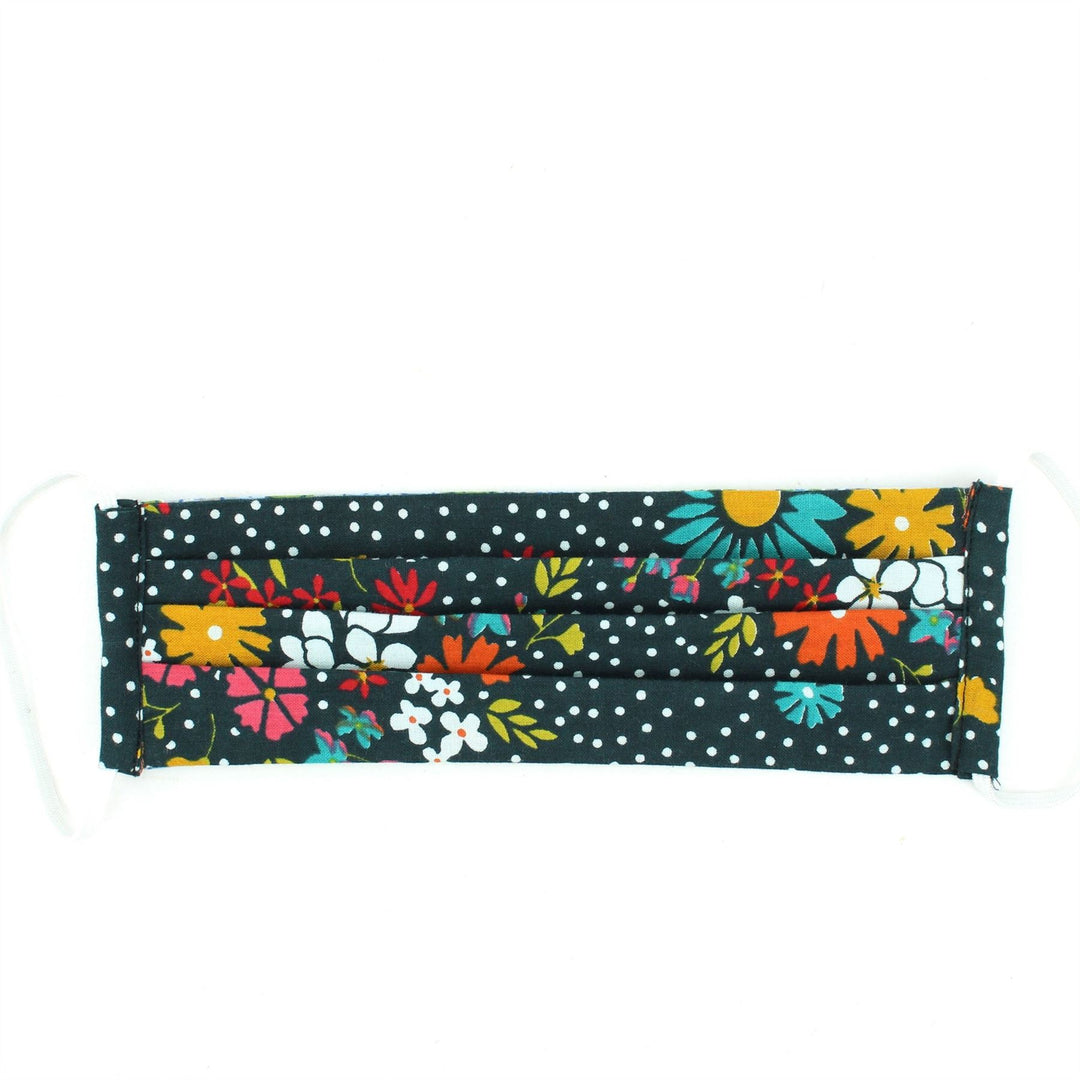 100% Cotton Handmade Pleated Face-Mask
