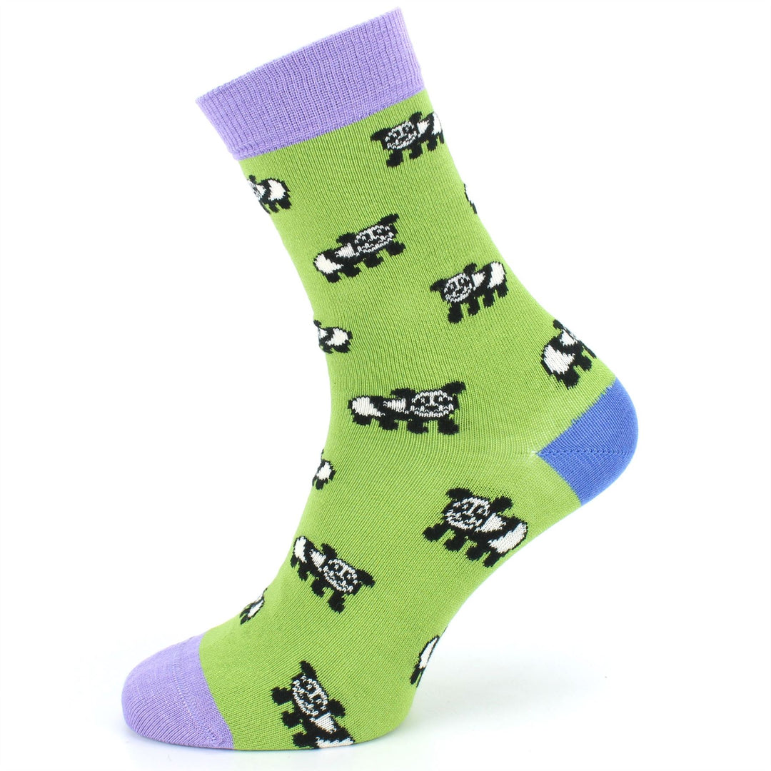 Bamboo Socks - Pandas - Green