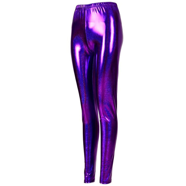 Shiny Leggings - Purple