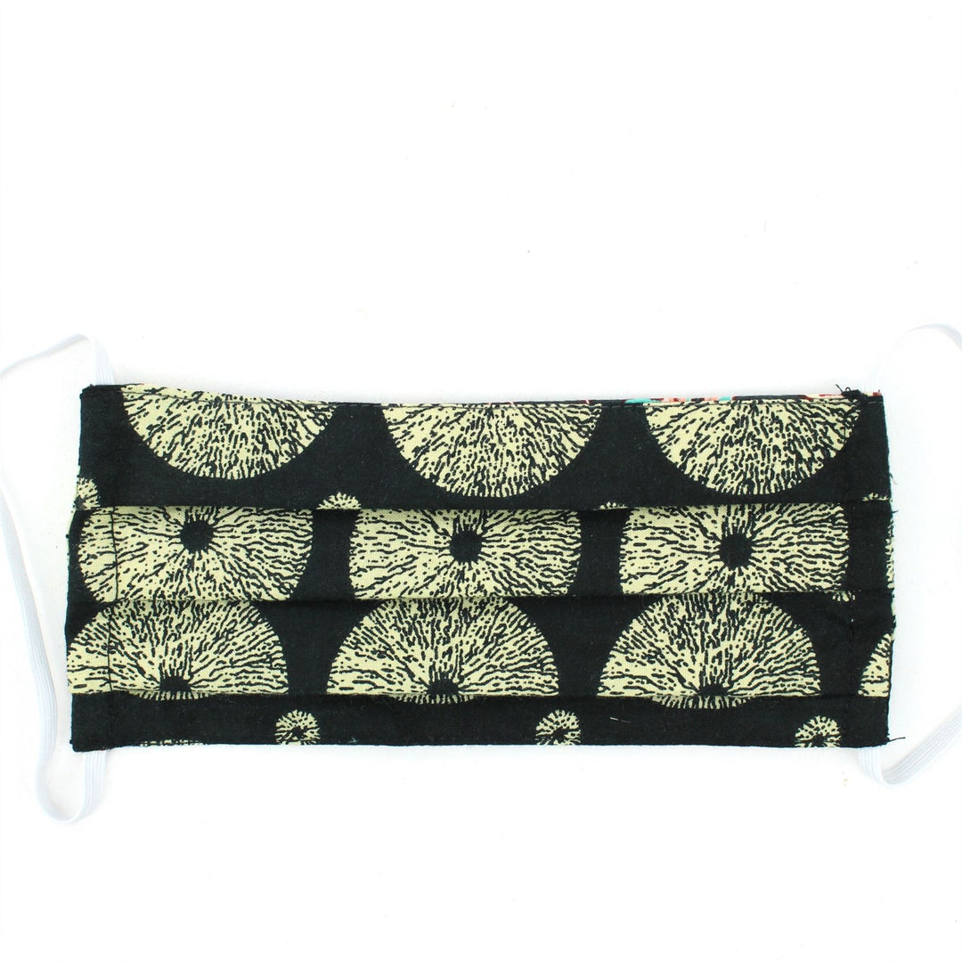 100% Cotton Handmade Pleated Face-Mask