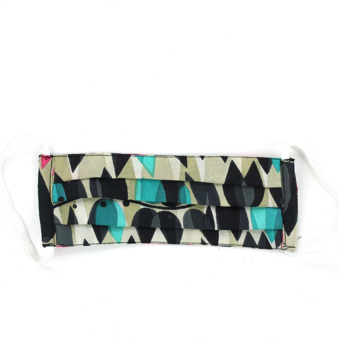 100% Cotton Handmade Pleated Face-Mask