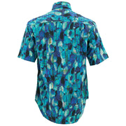 Regular Fit Short Sleeve Shirt - Iridescent Blue