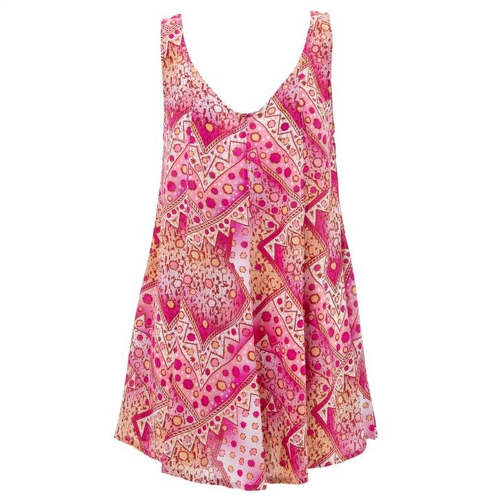 Floaty Dolly Dress - Ankara Vivid