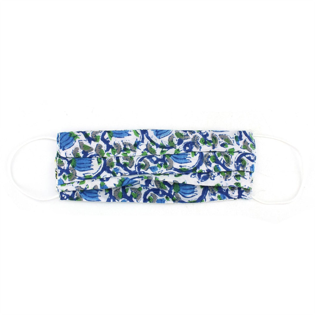 Handmade 100% Cotton Pleated Face-Mask