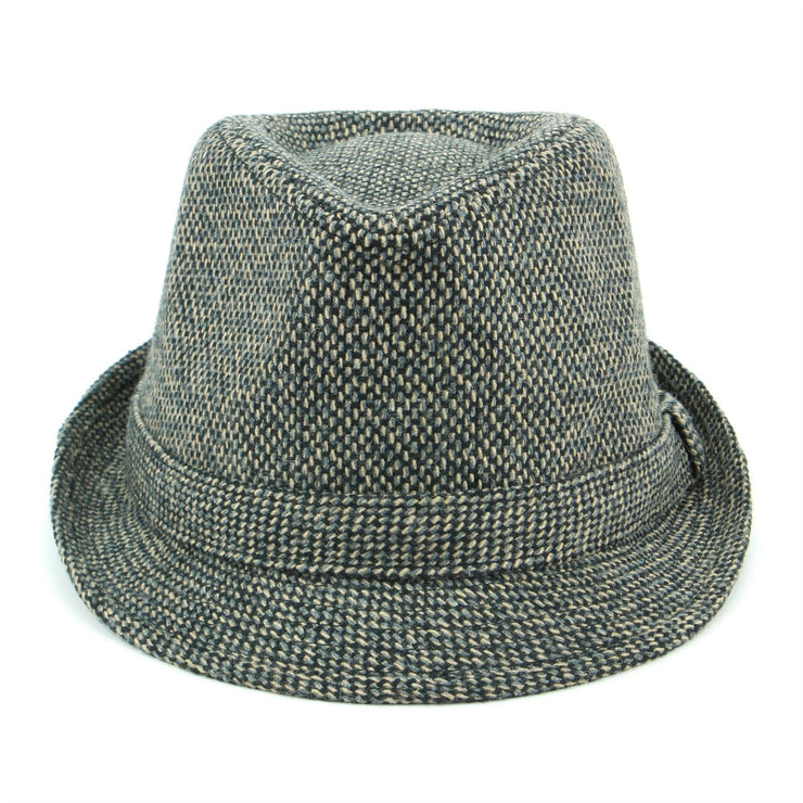 Mixed Grey Waffle Trilby Hat